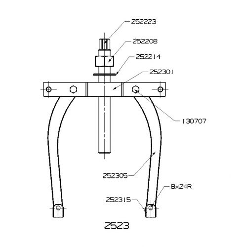 PUENTE EXTRACTOR MECÁNICO INTERIOR FORZA SERIE 2500